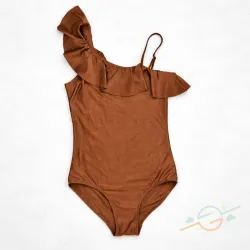 Traje de baño enterizo marrón tirantes H&M 