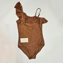 Traje de baño enterizo marrón tirantes H&M 