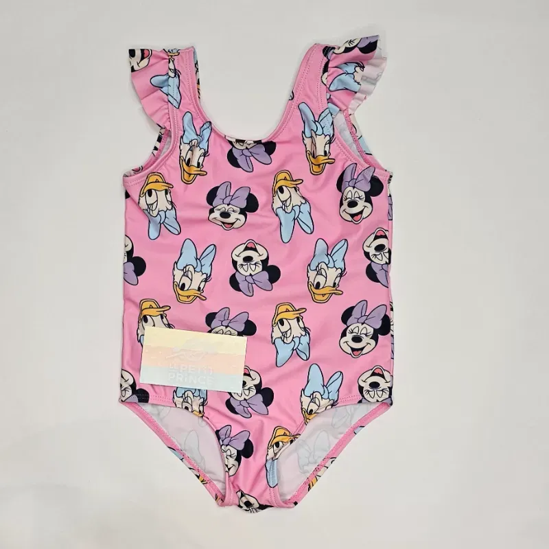 Traje de baño rosa enterizo con tirantes PRIMARK