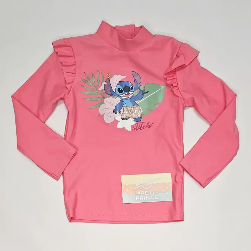 Traje de baño rosa, pulover mangas largas KIABI