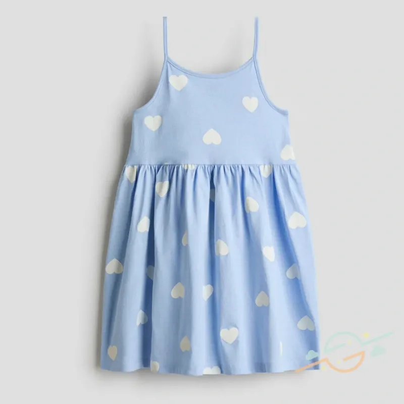 Vestido azul corazones H&M