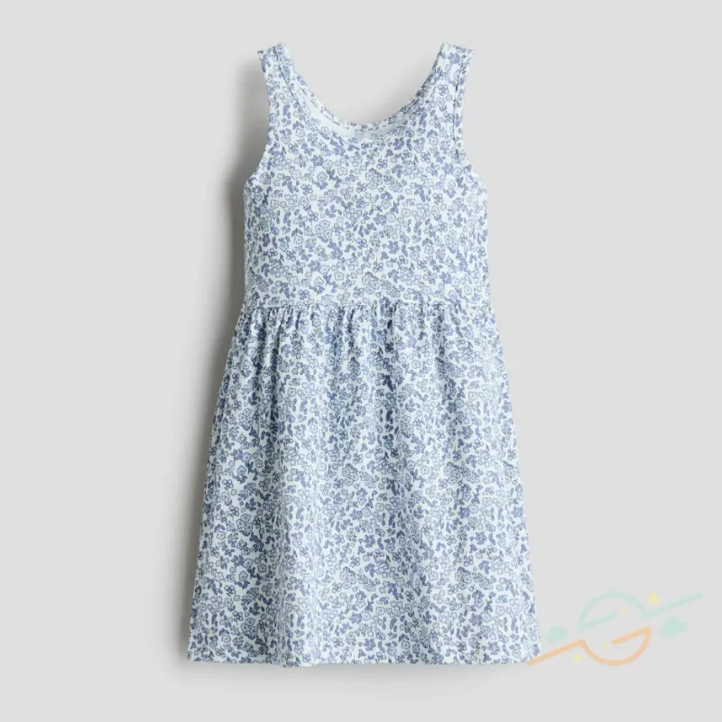 Vestido azul estampado H&M
