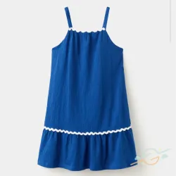 Vestido azul MANGO #0001