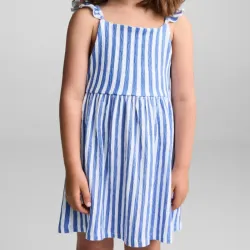 Vestido azul rayas MANGO 