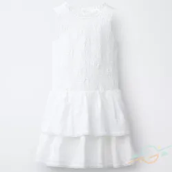 Vestido blanco ZARA #0001