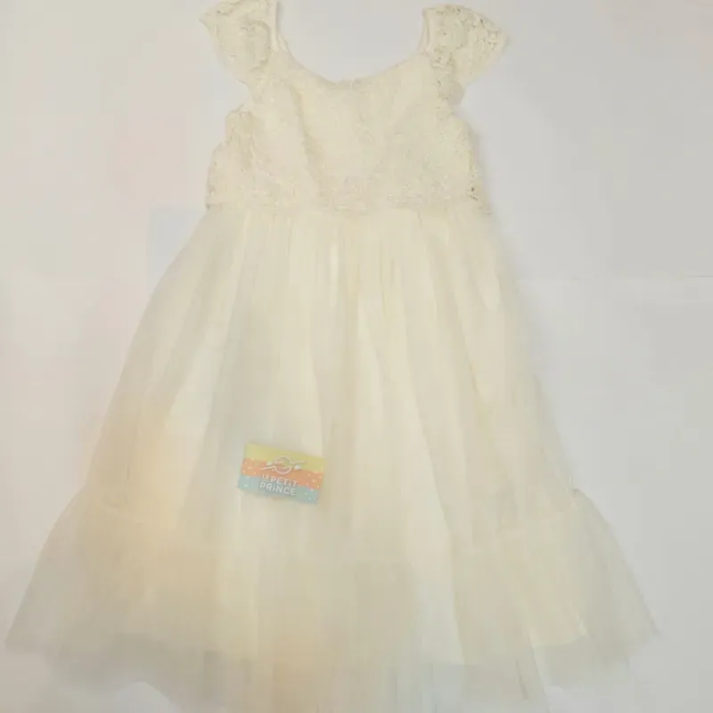 Vestido color hueso H&M 