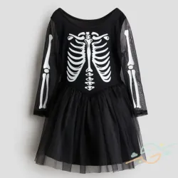 Vestido negro halloween H&M 