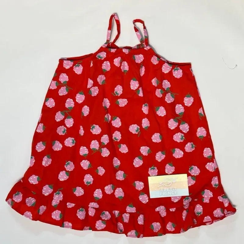 Vestido rojo estampado H&M 