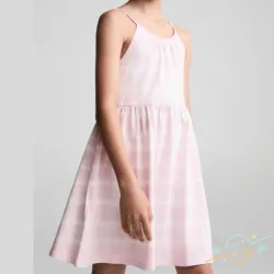 Vestido rosa MANGO #0001