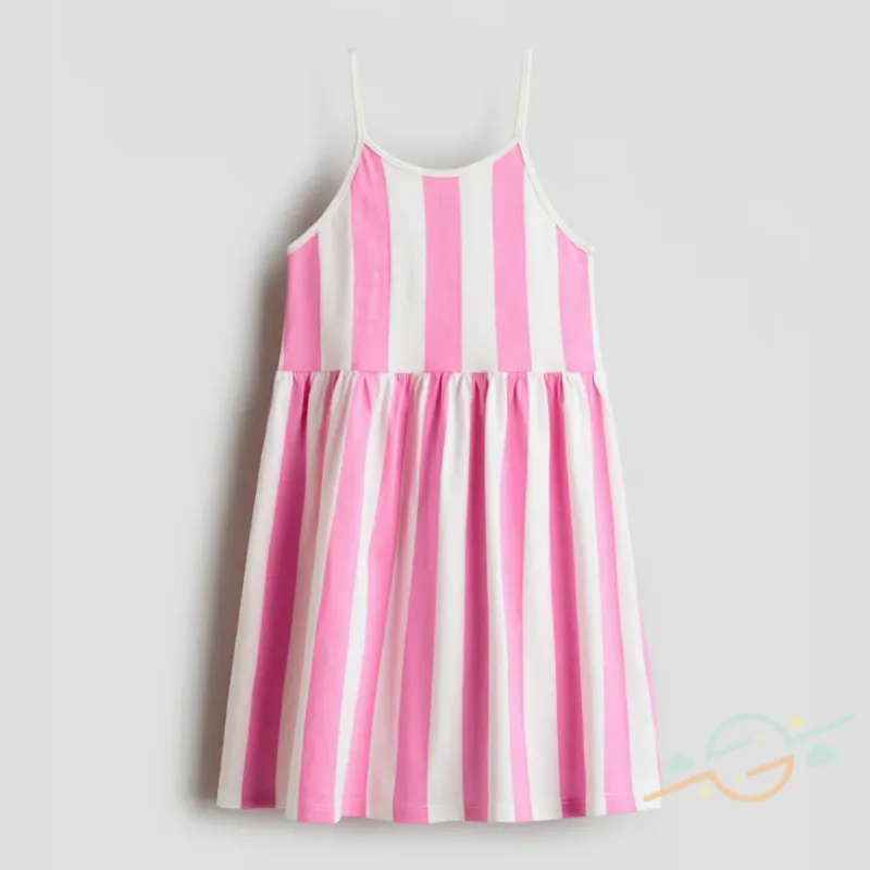 Vestido rosa rayas H&M #0001