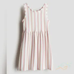 Vestido rosa rayas H&M 