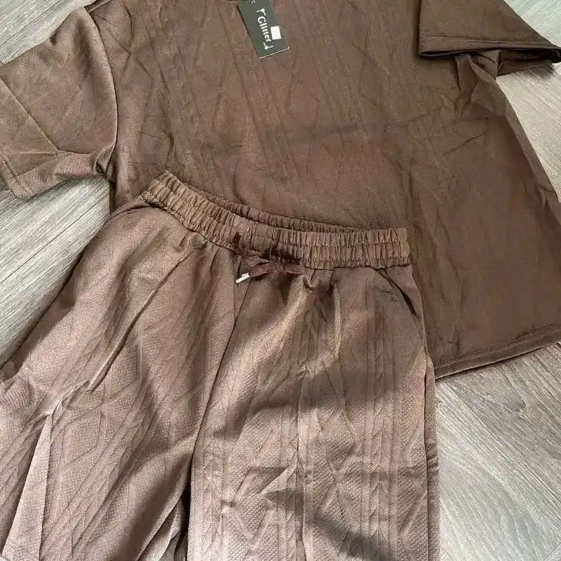 Juegos d hombre d tela gorda d algodón.