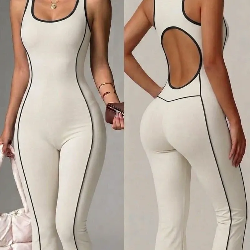 Mono enterizo campanas con raya blanca