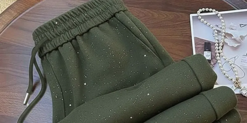 Pantalón estilo mono d algodón x dentro con brillo.