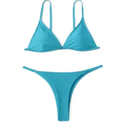 Bikini Sencillo Celeste