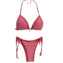 Bikino Rojo Cuadritos
