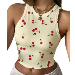 Blusa Amarilla de Cerezas