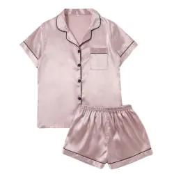 Pijama Camisero Rosa Claro