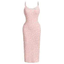 Vestido Rosa con Margaritas