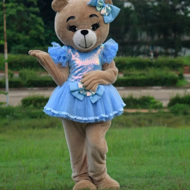 Animación de osita azul celeste
