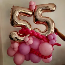 Bouquet de  globos con número 