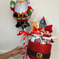 Caja con gnomita navideña 