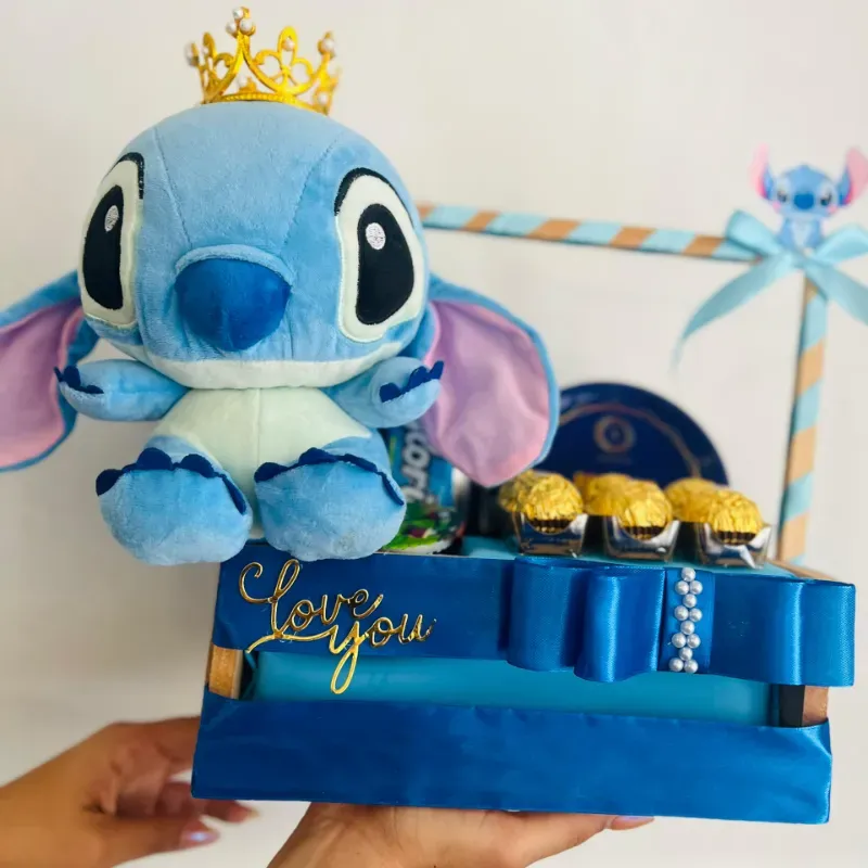 Caja de regalo con Stitch 