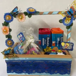Caja de regalo en azul