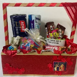 Caja de regalo en roja