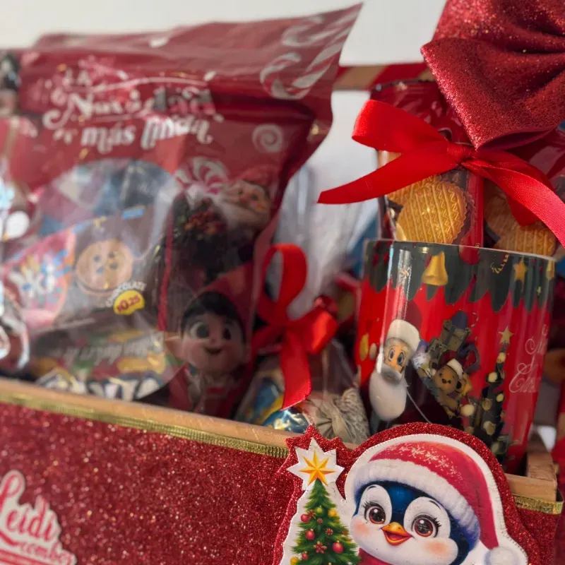 Caja de regalo en roja