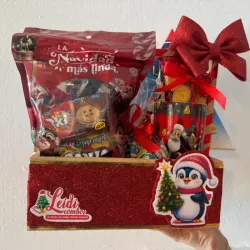 Caja de regalo en roja