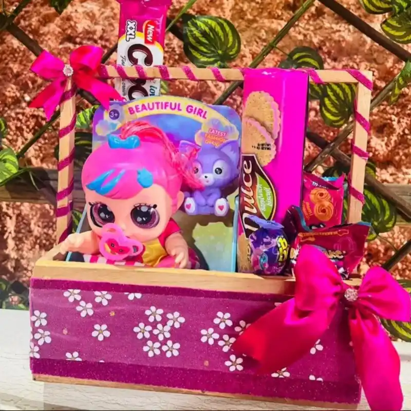 Caja de regalo en rosada