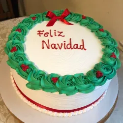 Cake capuchino navideño 