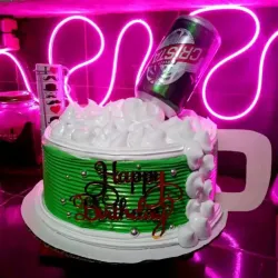 Cake con la temática de cerveza