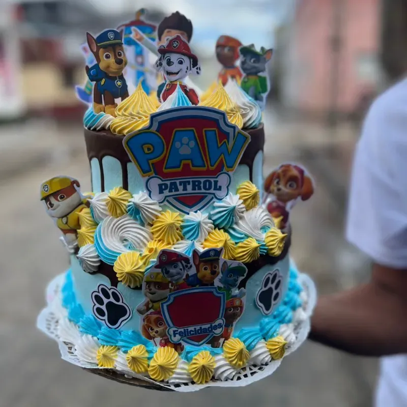 Cake con la temática de Paw Patrol