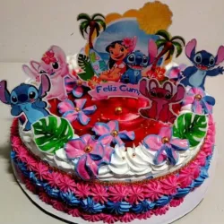 Cake con la temática de Stitch