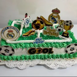 Cake con temática de fútbol