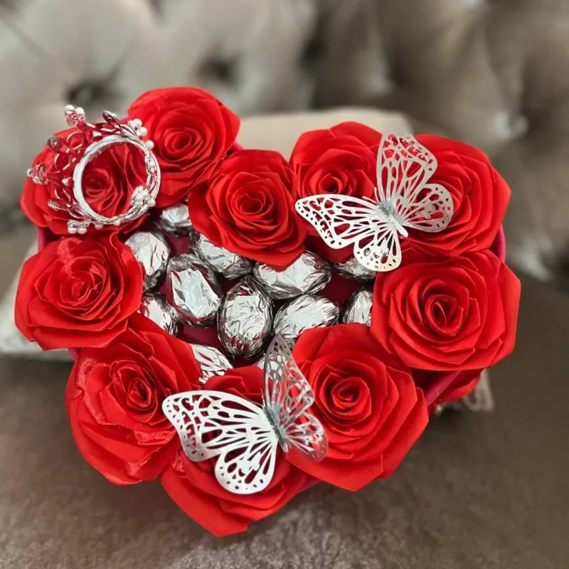 ♥️ con bombones en rojo
