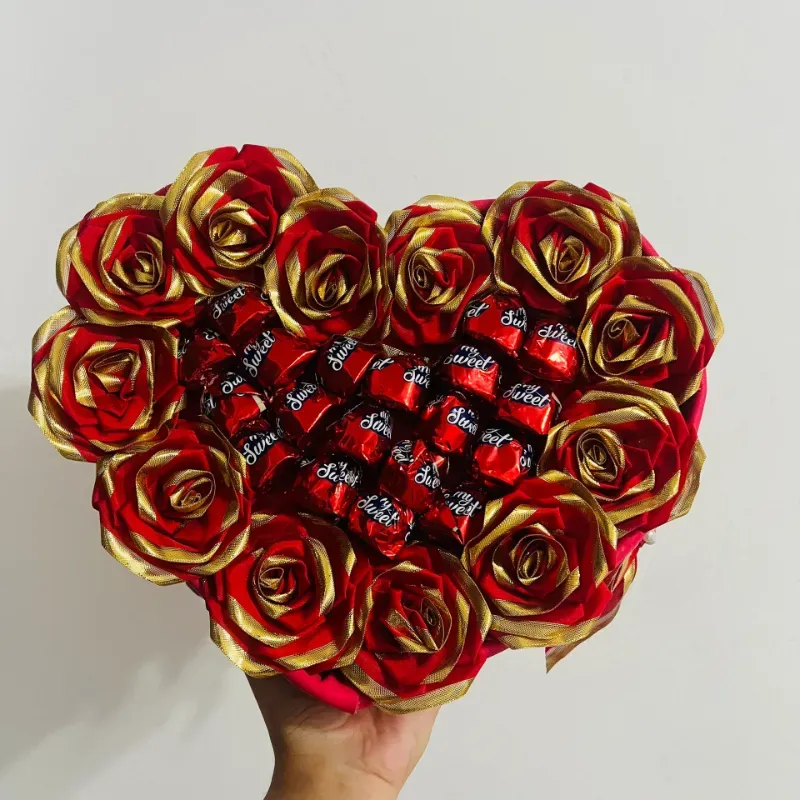 Corazón con bombones