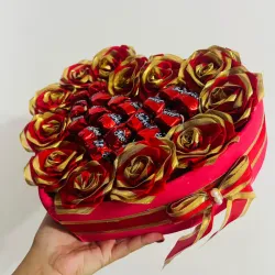 Corazón con bombones