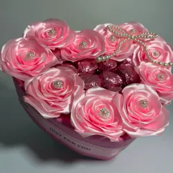 Corazón de rosas