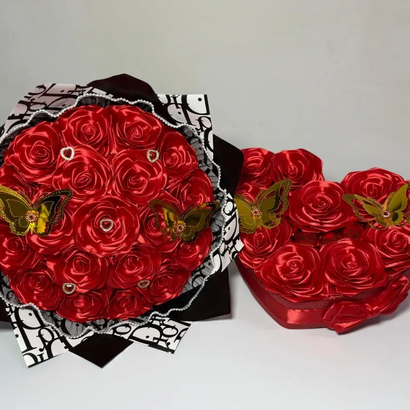 Juego de ramo rojo Dior
