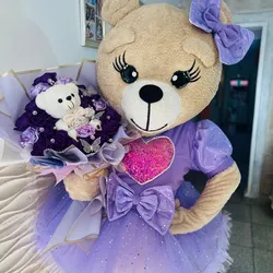 Osita amor en morada 