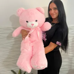 Peluche rosado grande
