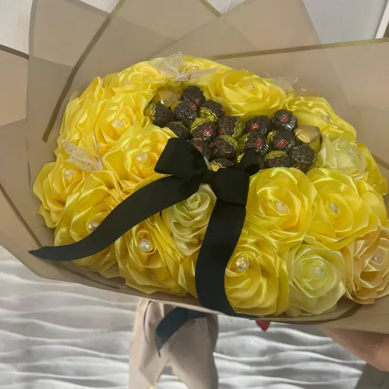 Ramo buchón artificial amarillo 