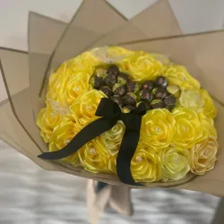 Ramo buchón artificial amarillo 