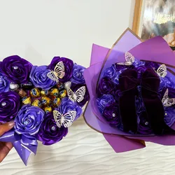 Ramo buchón con corazón y bombones 