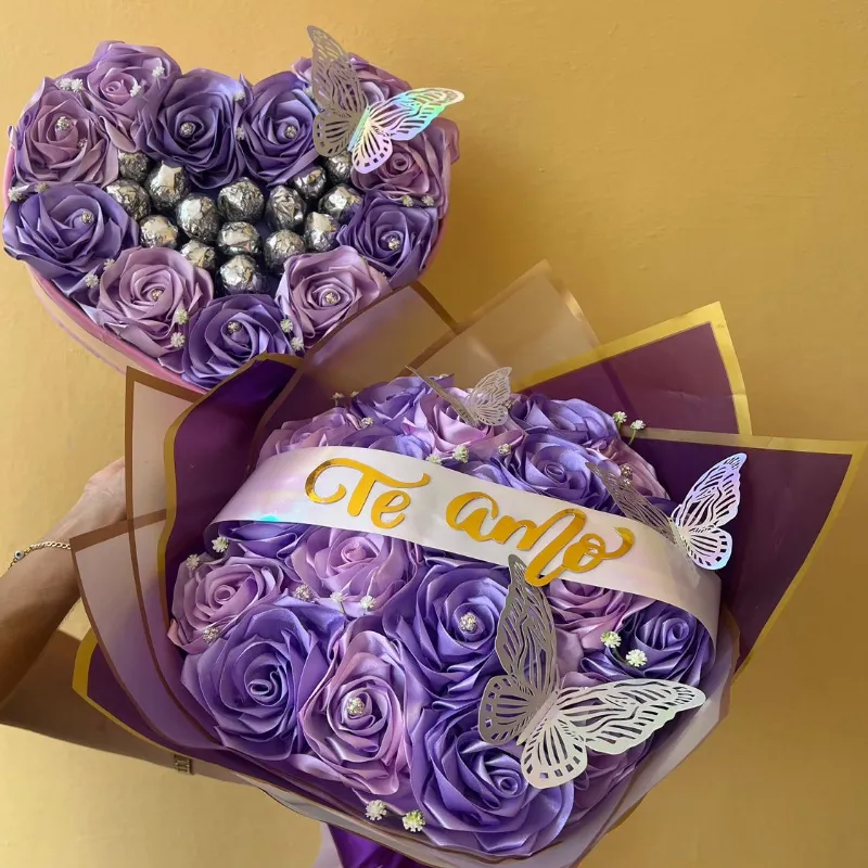 Ramo Buchón premium Con corazón buchón con bombones