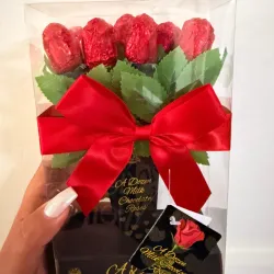 Ramo de rosas de bombones