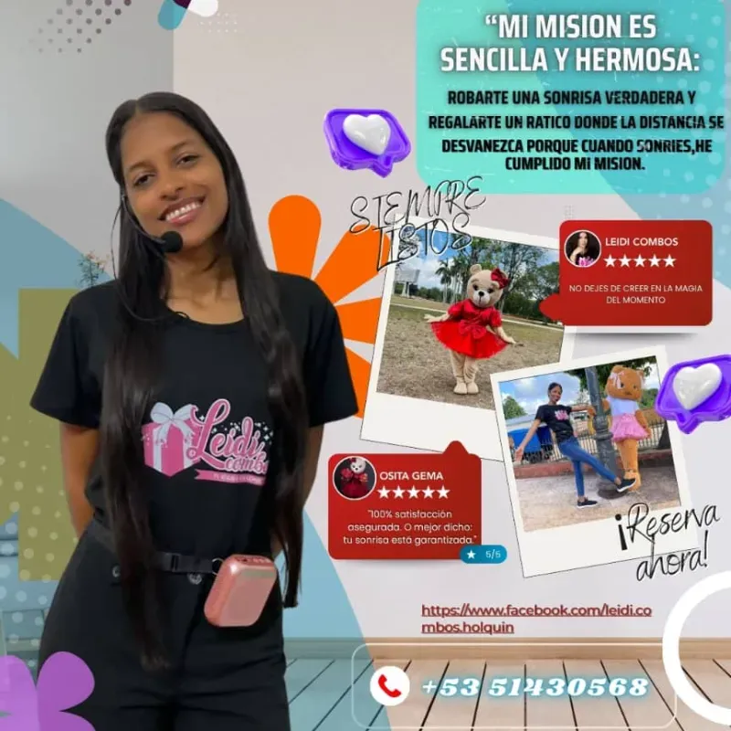 Servicio de presentadora